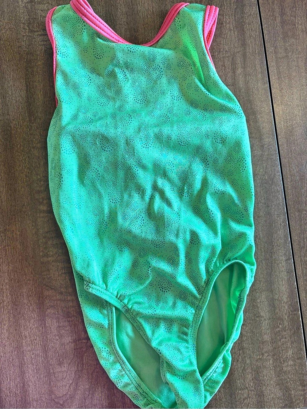 Green & orange leotard
